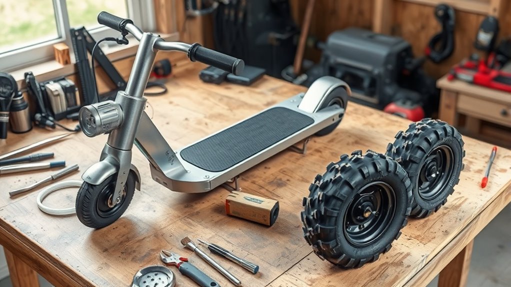 How to Build an Electric Scooter From Scratch: DIY Guide sturdy frame balanced layout