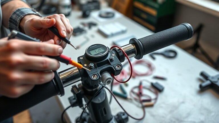 testing electric scooter throttle