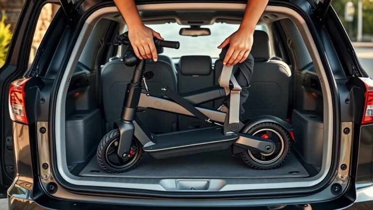 transporting electric scooter safely