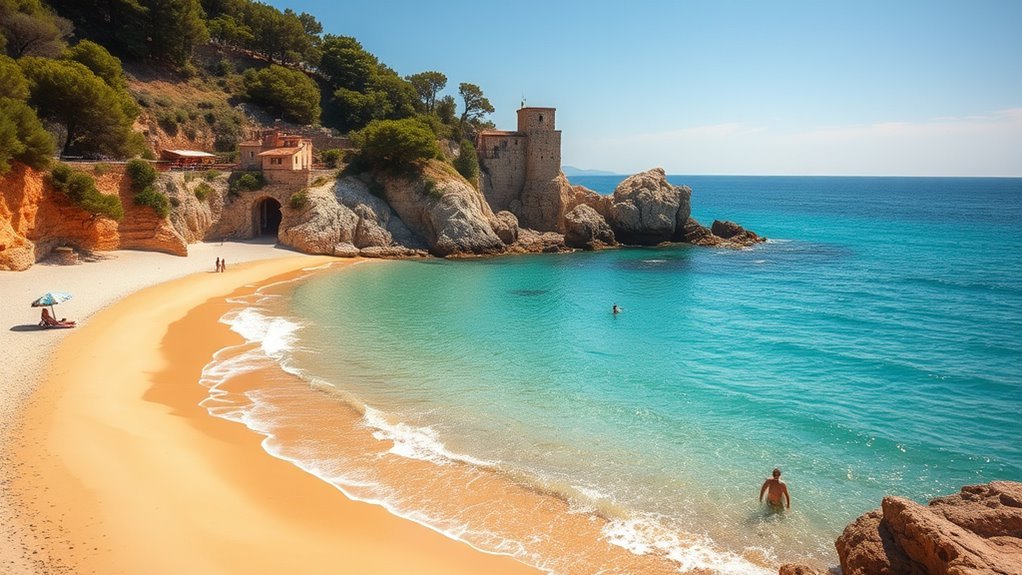 Different beach experiences along the Tuscany coast