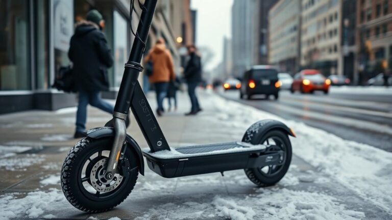 winter electric scooter usage