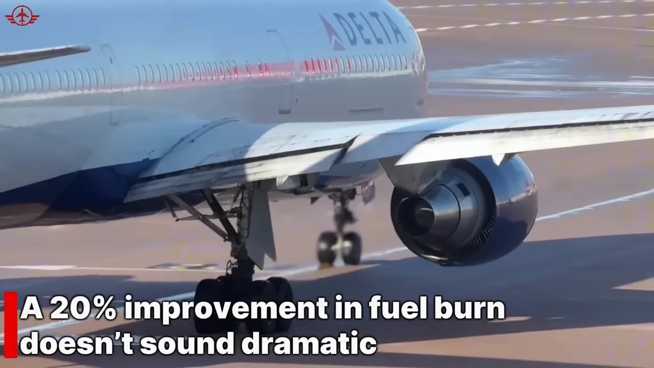 Boeing 787 fuselage and engine illustrating the aircraft's fuel-efficiency advantage