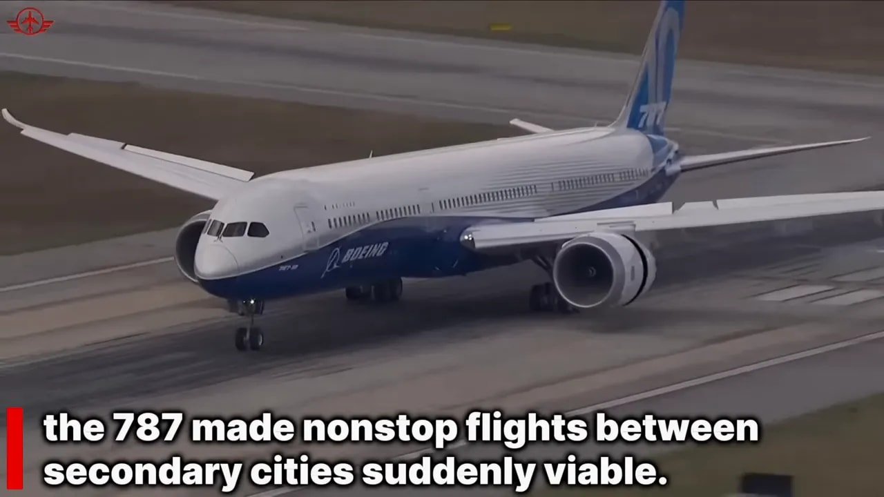 Boeing 787 taxiing before a long-haul nonstop flight